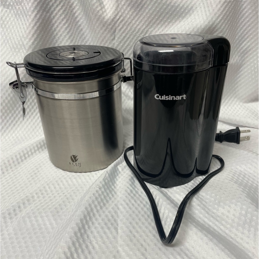 Cuisinart coffee grinder and Bean Envy canister